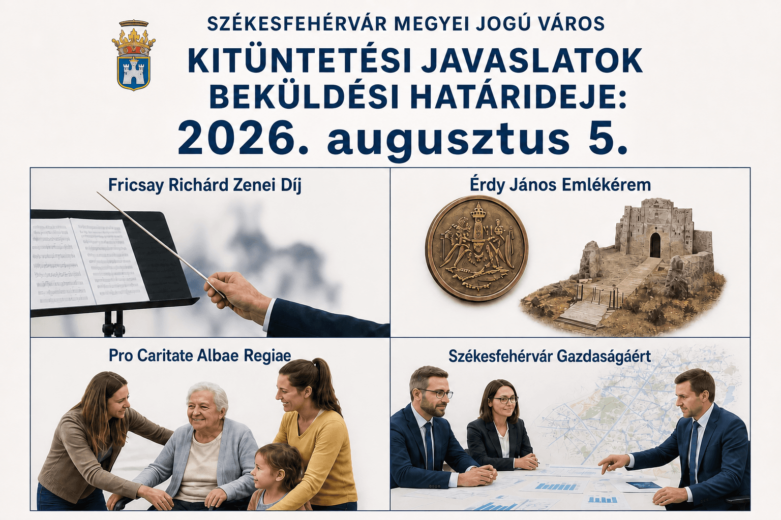 Augusztus 5-ig lehet jelölni a fehérvári városi díjakra