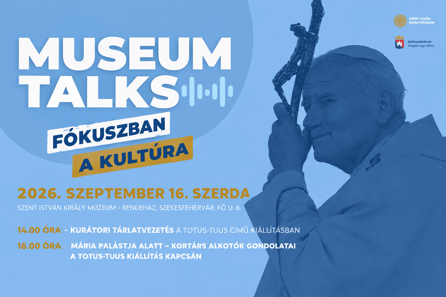 Mária palástja alatt – kortárs alkotók zárják a Museum Talks beszélgetéssorozatot